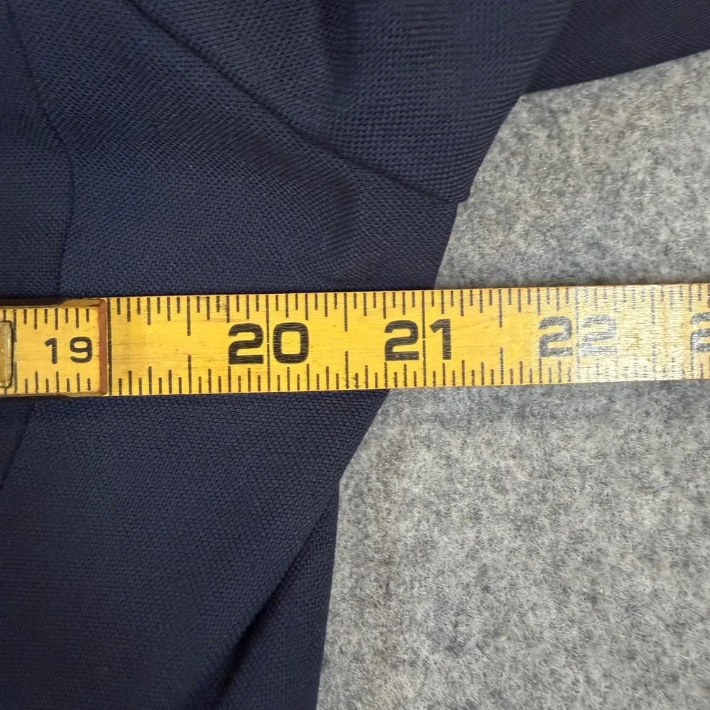 Nautica Mens Branford Navy Active Stretch Blazer Jacket 40L NF353 Gold Button